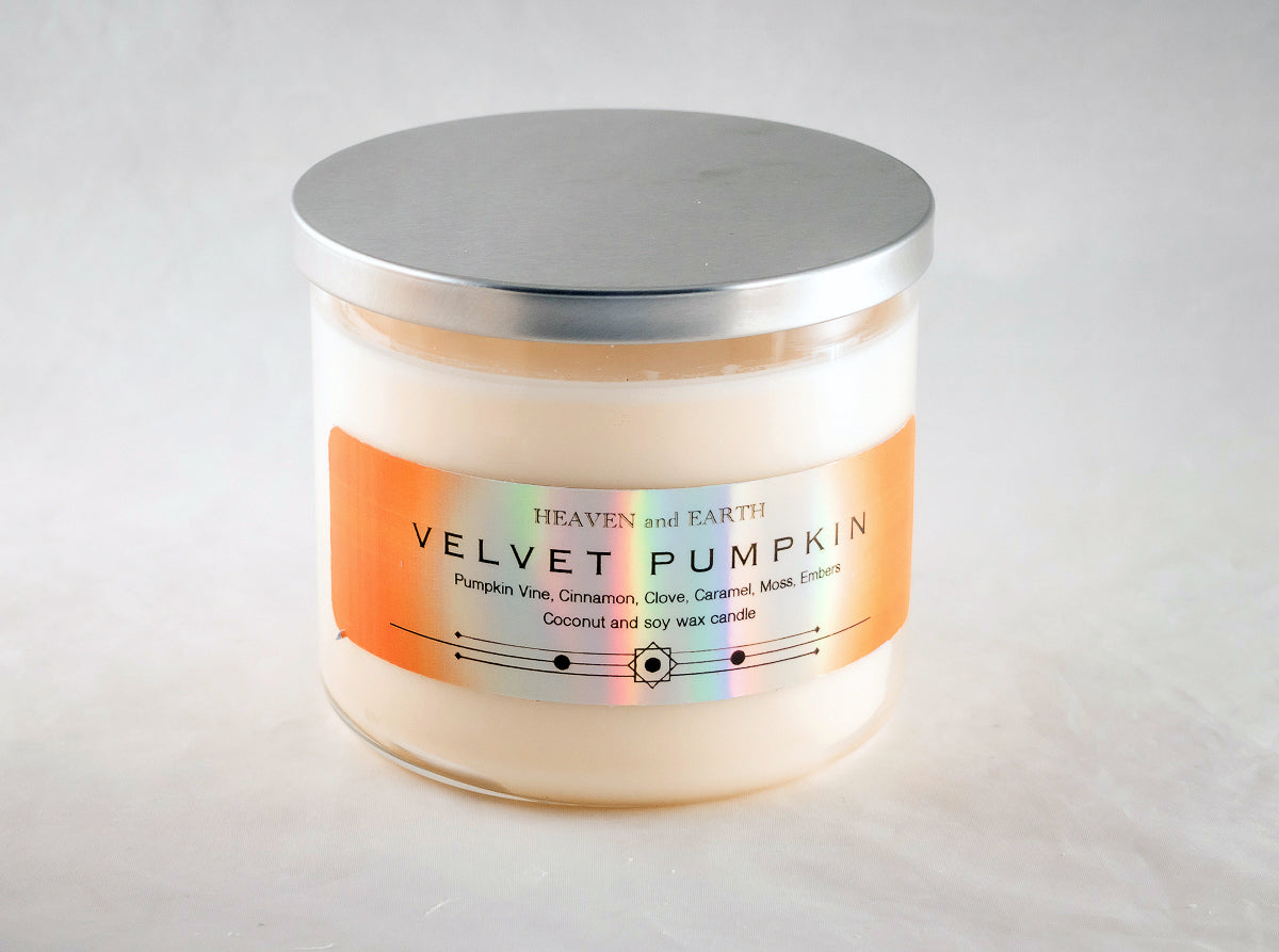 Luxury Fragrance Candle by Heaven and Earth - Velvet Pumpkin