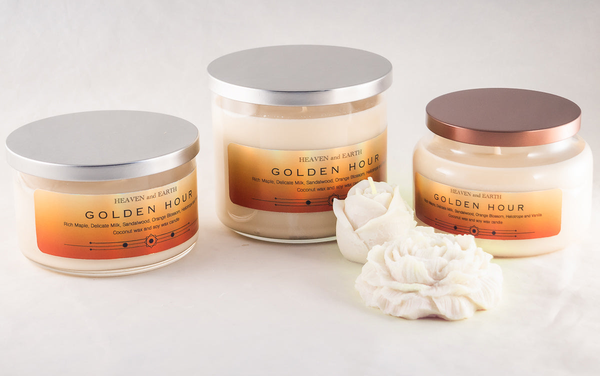 Luxury Fragrance Candle by Heaven and Earth - Golden Hour