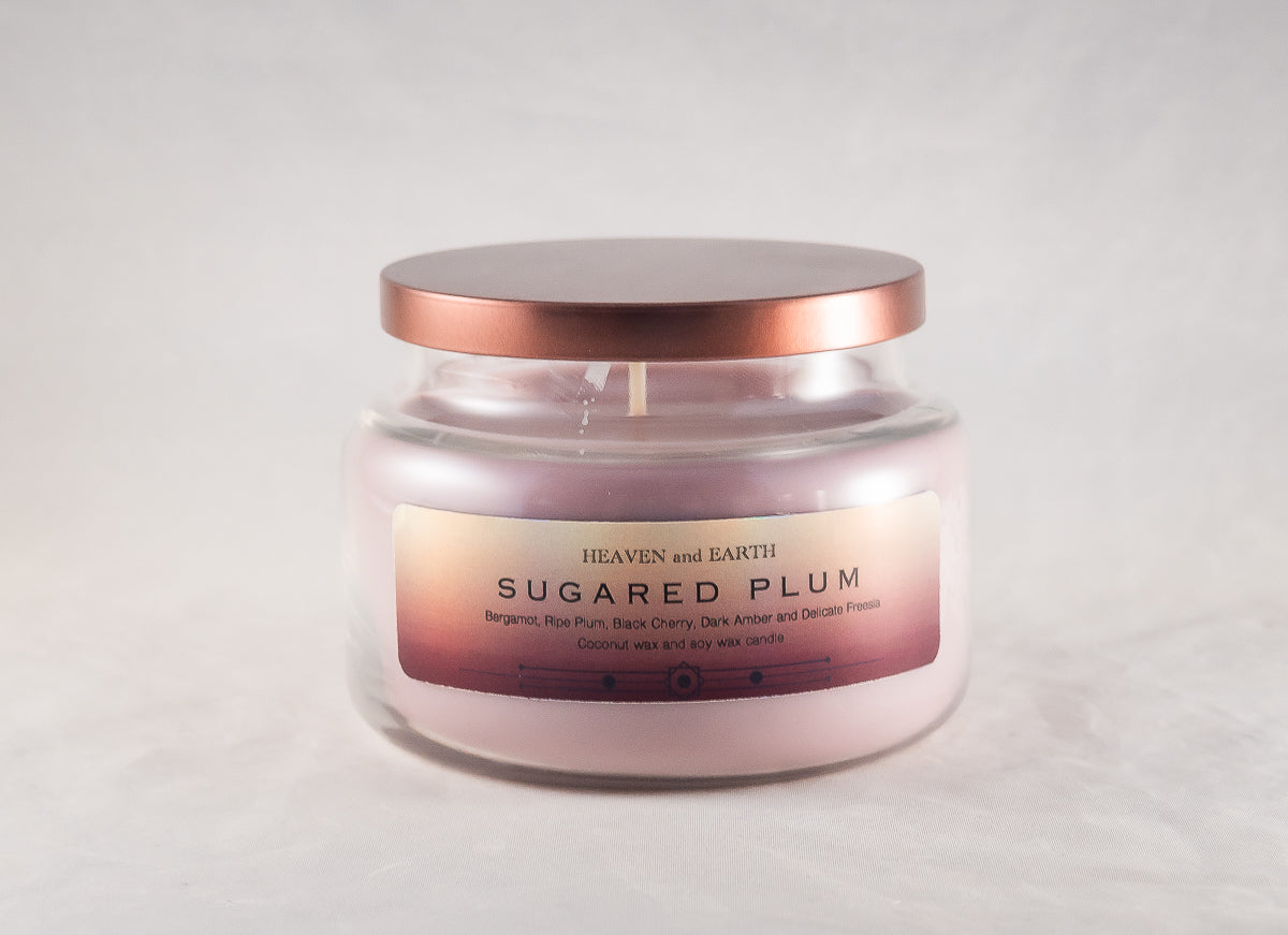 Luxury Fragrance Candle by Heaven and Earth - Sugared Plum