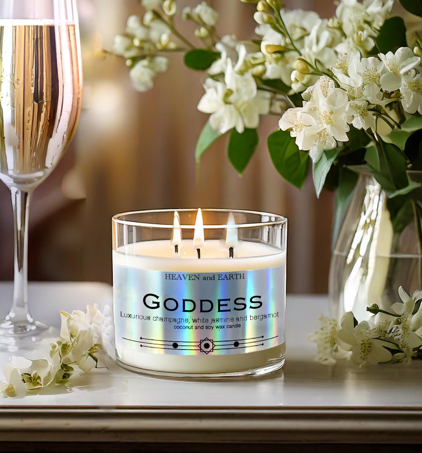 Luxury Fragrance Candle by Heaven and Earth - Goddess