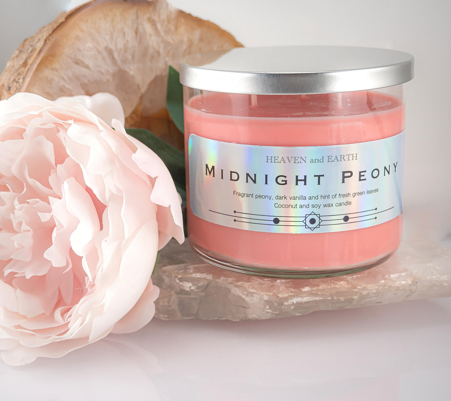 Luxury Fragrance Candle by Heaven and Earth - Midnight Peony