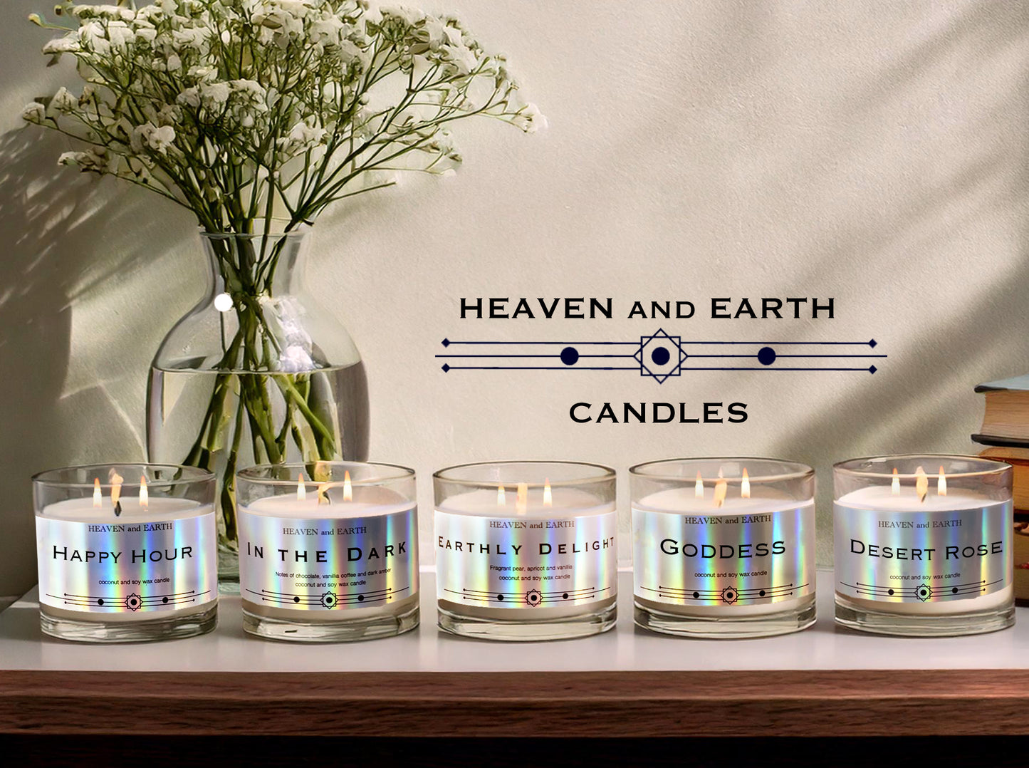 Luxury Fragrance Candle by Heaven and Earth - Golden Hour