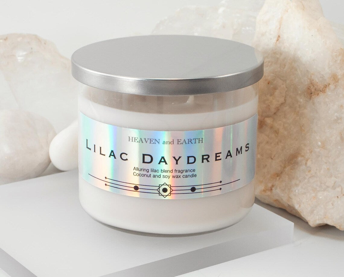 Luxury Fragrance Candle by Heaven and Earth - Lilac Daydream