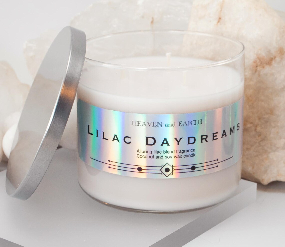 Luxury Fragrance Candle by Heaven and Earth - Lilac Daydream