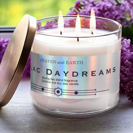 Luxury Fragrance Candle by Heaven and Earth - Lilac Daydream