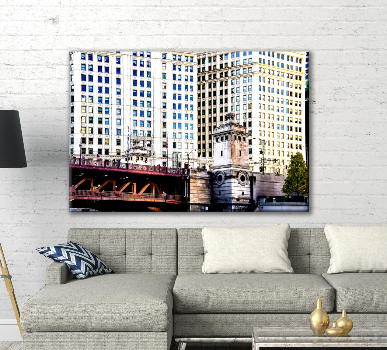 Canvas - Ready to Hang - Chicago Skyscrapers - Photo Art by Anna Miller v3