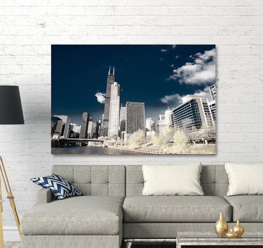 Canvas - Ready to Hang - Chicago Skyscrapers - Photo Art by Anna Miller