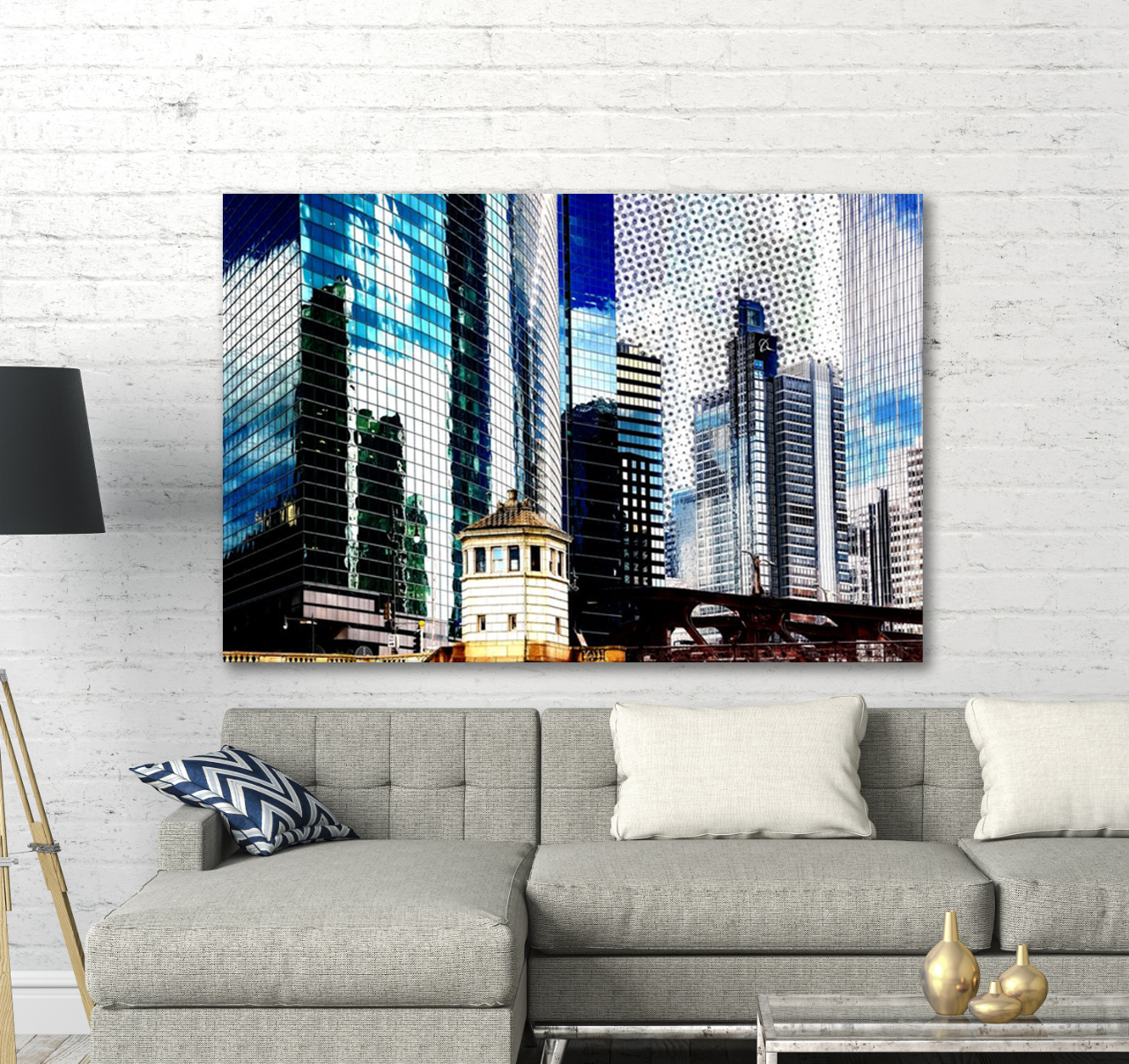 Canvas - Ready to Hang - Chicago - Michigan Avenue - Photo Art by Anna Miller