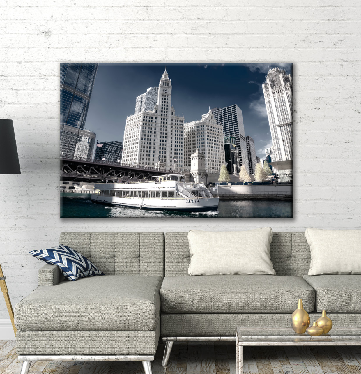 Canvas - Ready To Hang - Chicago Cruise - Photo Art By Anna Miller