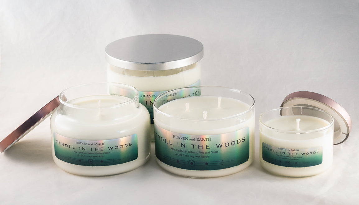 Luxury Fragrance Candle by Heaven and Earth - Stroll in the Woods