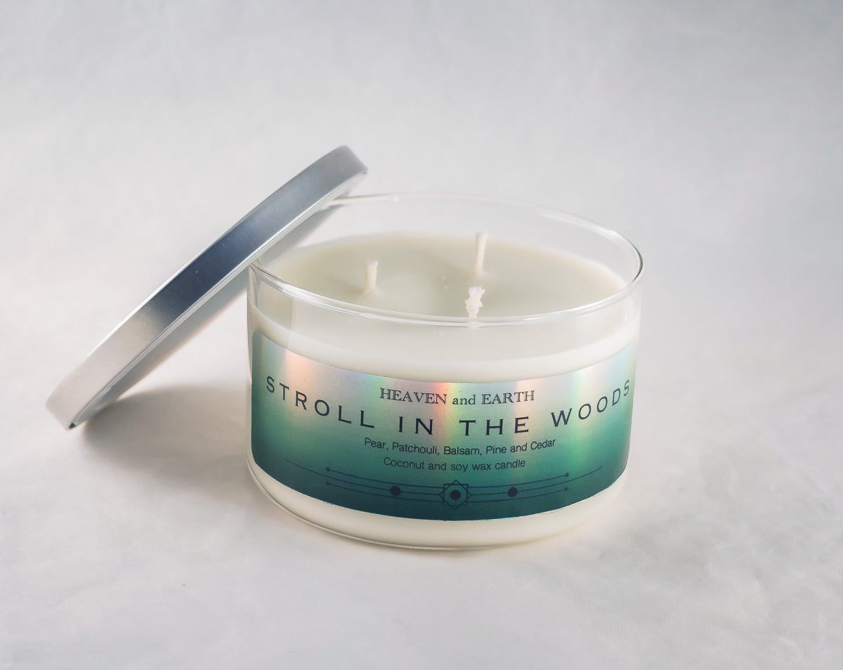 Luxury Fragrance Candle by Heaven and Earth - Stroll in the Woods