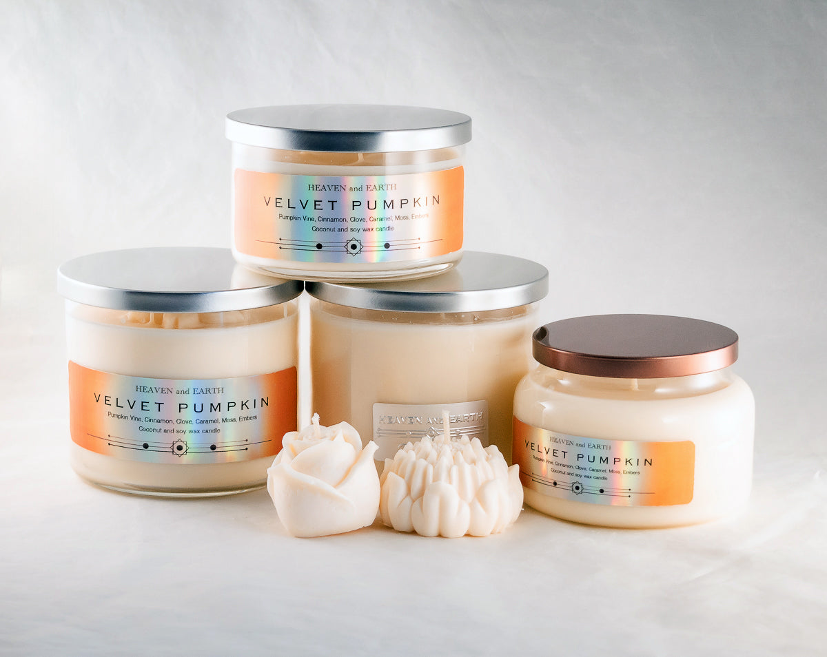 Luxury Fragrance Candle by Heaven and Earth - Velvet Pumpkin