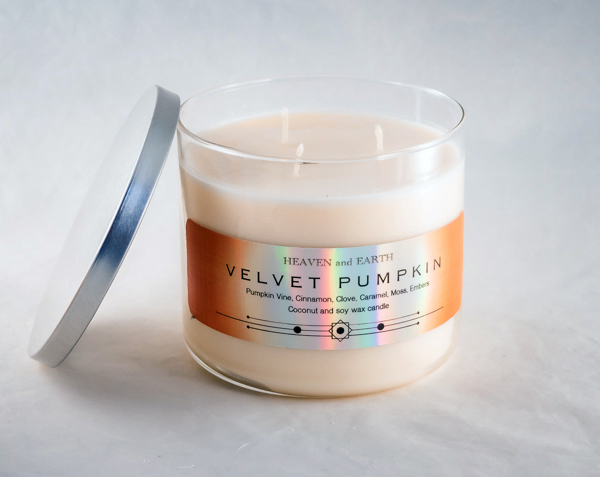 Luxury Fragrance Candle by Heaven and Earth - Velvet Pumpkin