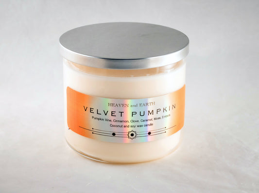 Luxury Fragrance Candle by Heaven and Earth - Velvet Pumpkin