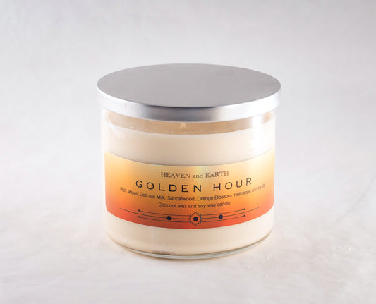 Luxury Fragrance Candle by Heaven and Earth - Golden Hour