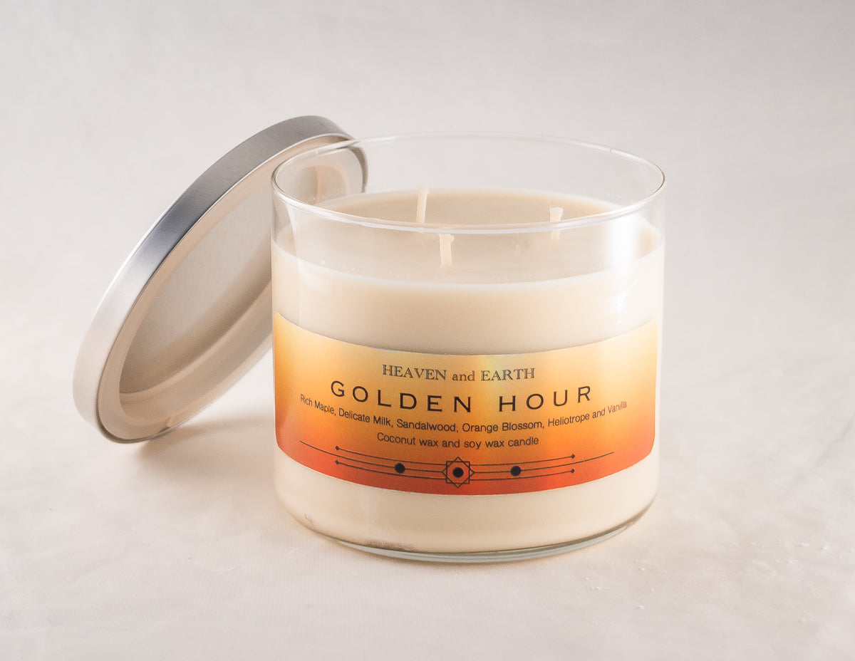 Luxury Fragrance Candle by Heaven and Earth - Golden Hour