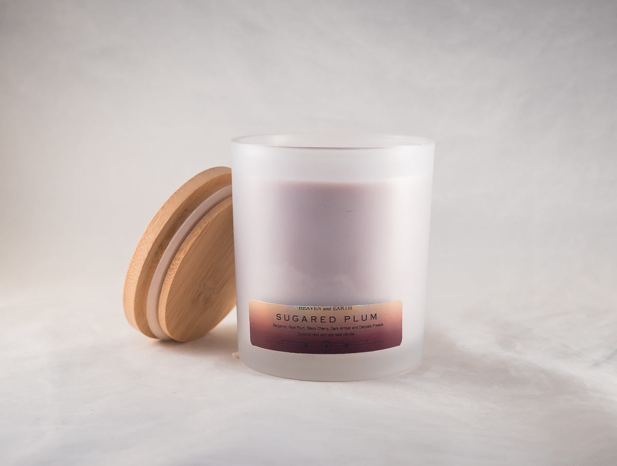 Luxury Fragrance Candle by Heaven and Earth - Sugared Plum