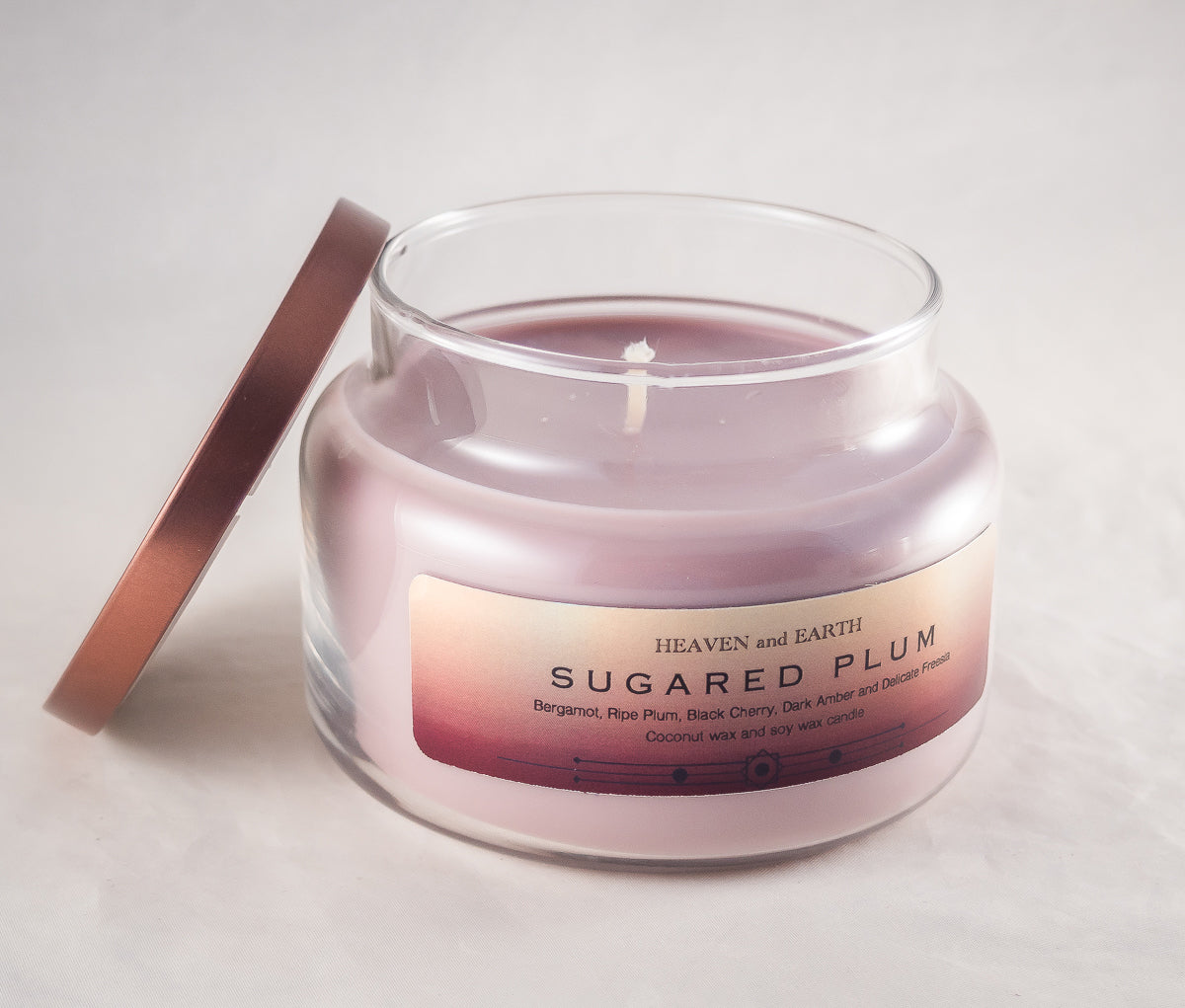 Luxury Fragrance Candle by Heaven and Earth - Sugared Plum