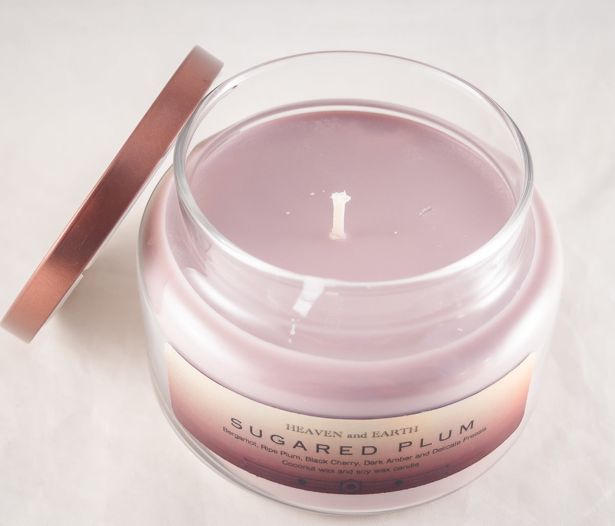 Luxury Fragrance Candle by Heaven and Earth - Sugared Plum