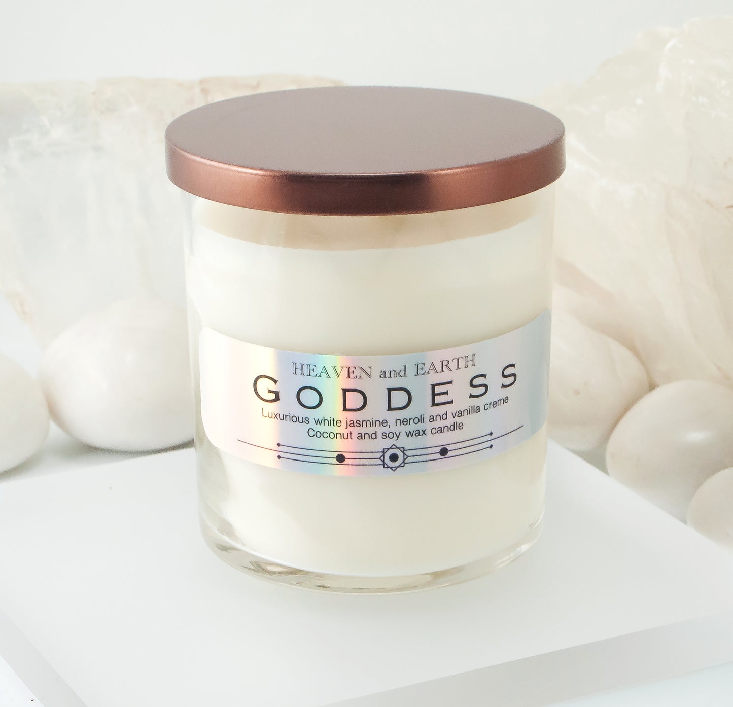 Luxury Fragrance Candle by Heaven and Earth, Tumbler Glass- Goddess