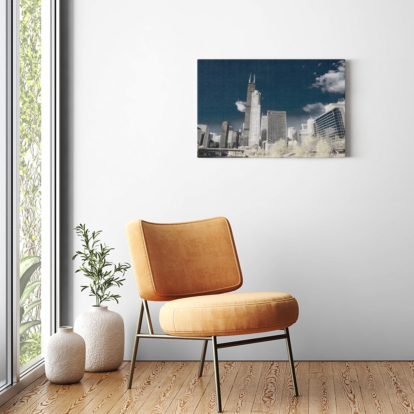 Canvas - Ready to Hang - Chicago Skyscrapers - Photo Art by Anna Miller