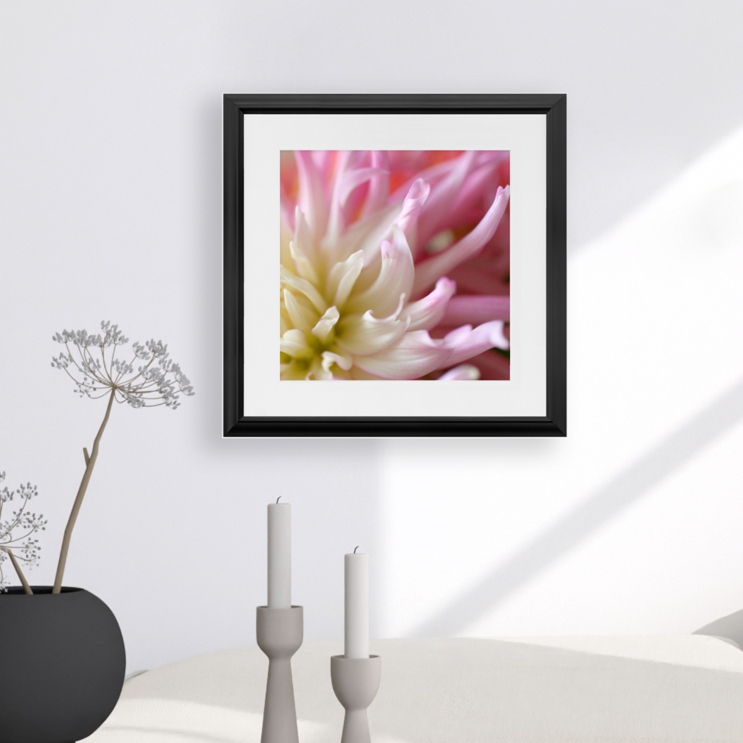 Framed Print - Pink Dahlia - Ready To Hang Art