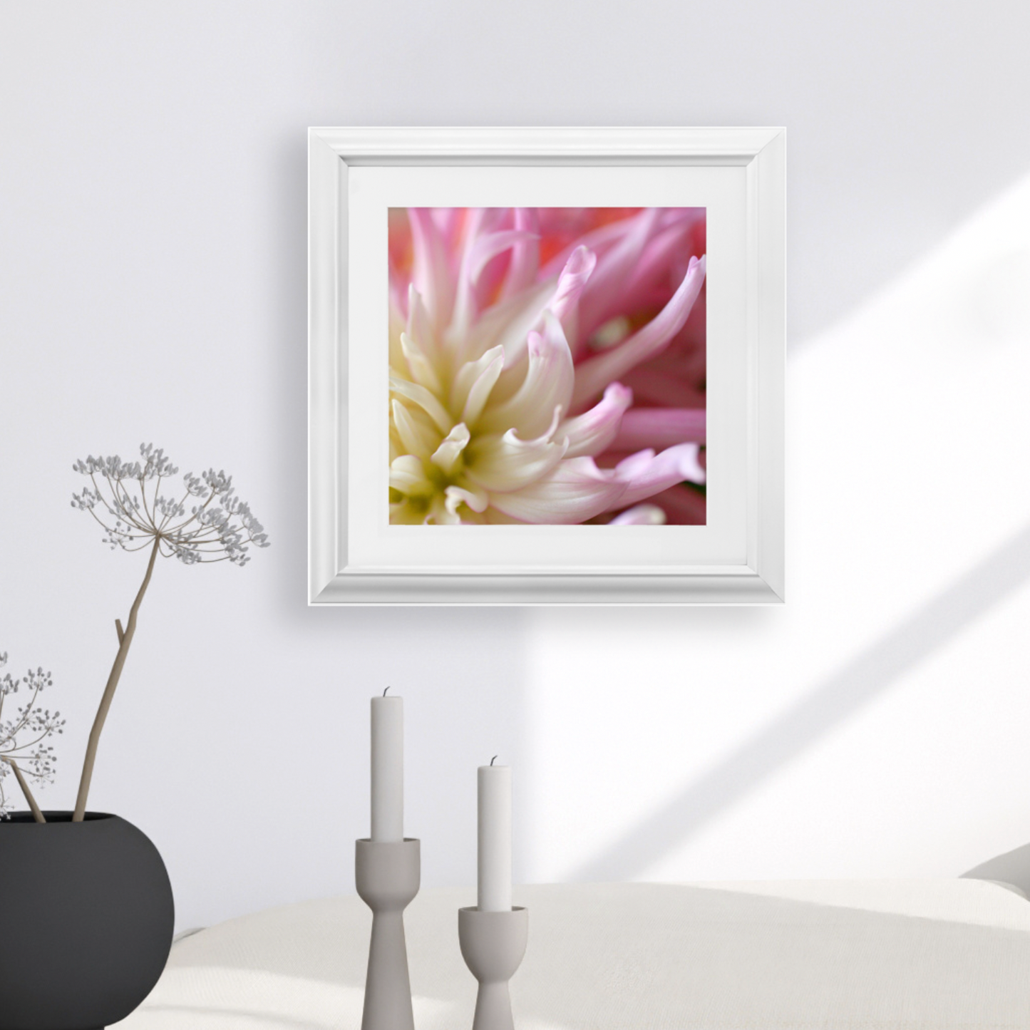 Framed Print - Pink Dahlia - Ready To Hang Art