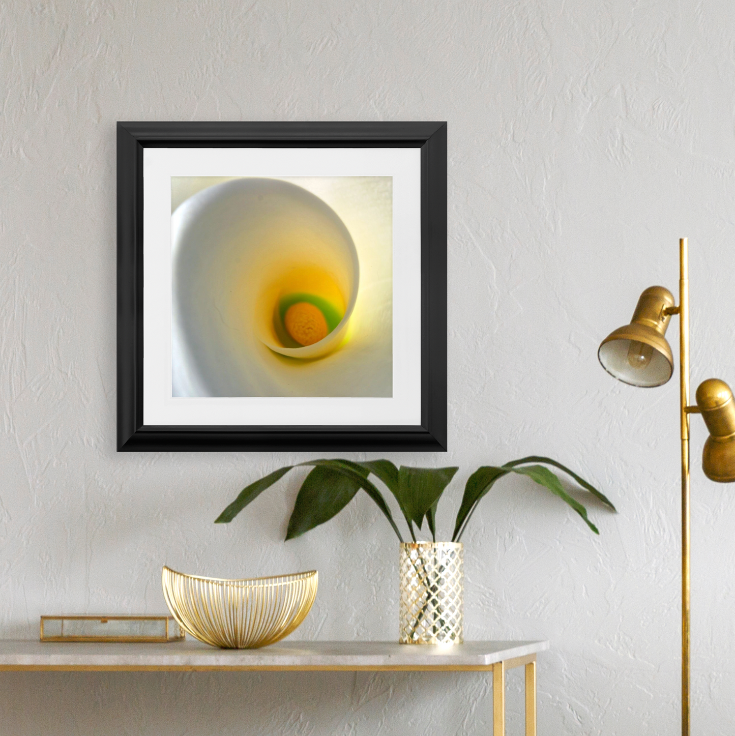 Framed Print - White Calla Lilly - Ready To Hang Art