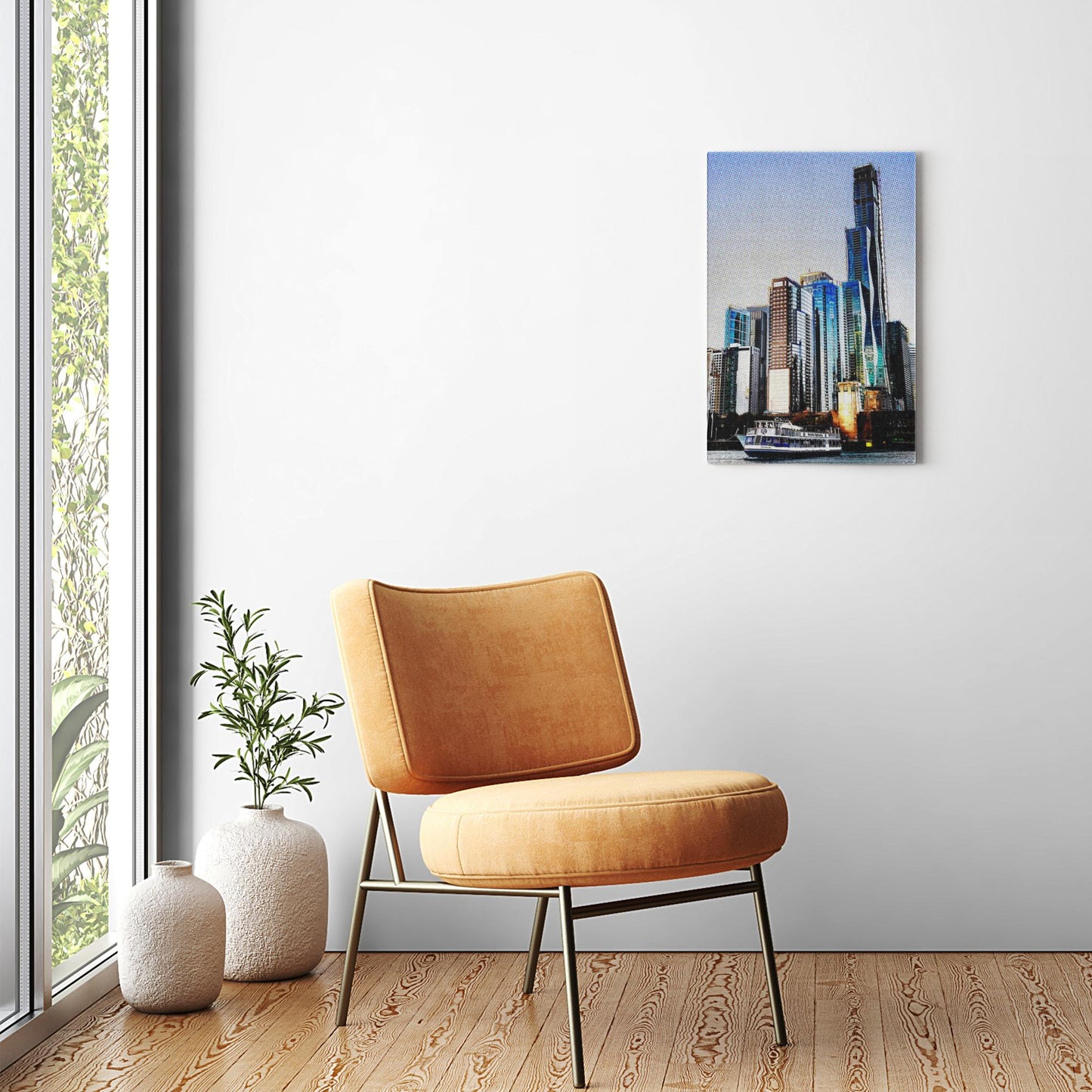 Canvas - Ready to Hang - Chicago Skyline from Lake Michigan - Photo Art by Anna Miller