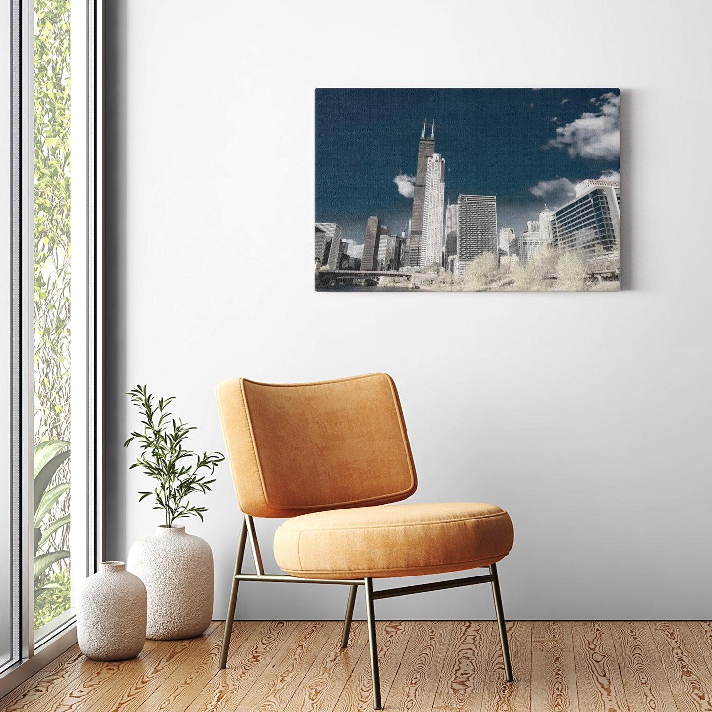 Canvas - Ready to Hang - Chicago Skyscrapers - Photo Art by Anna Miller