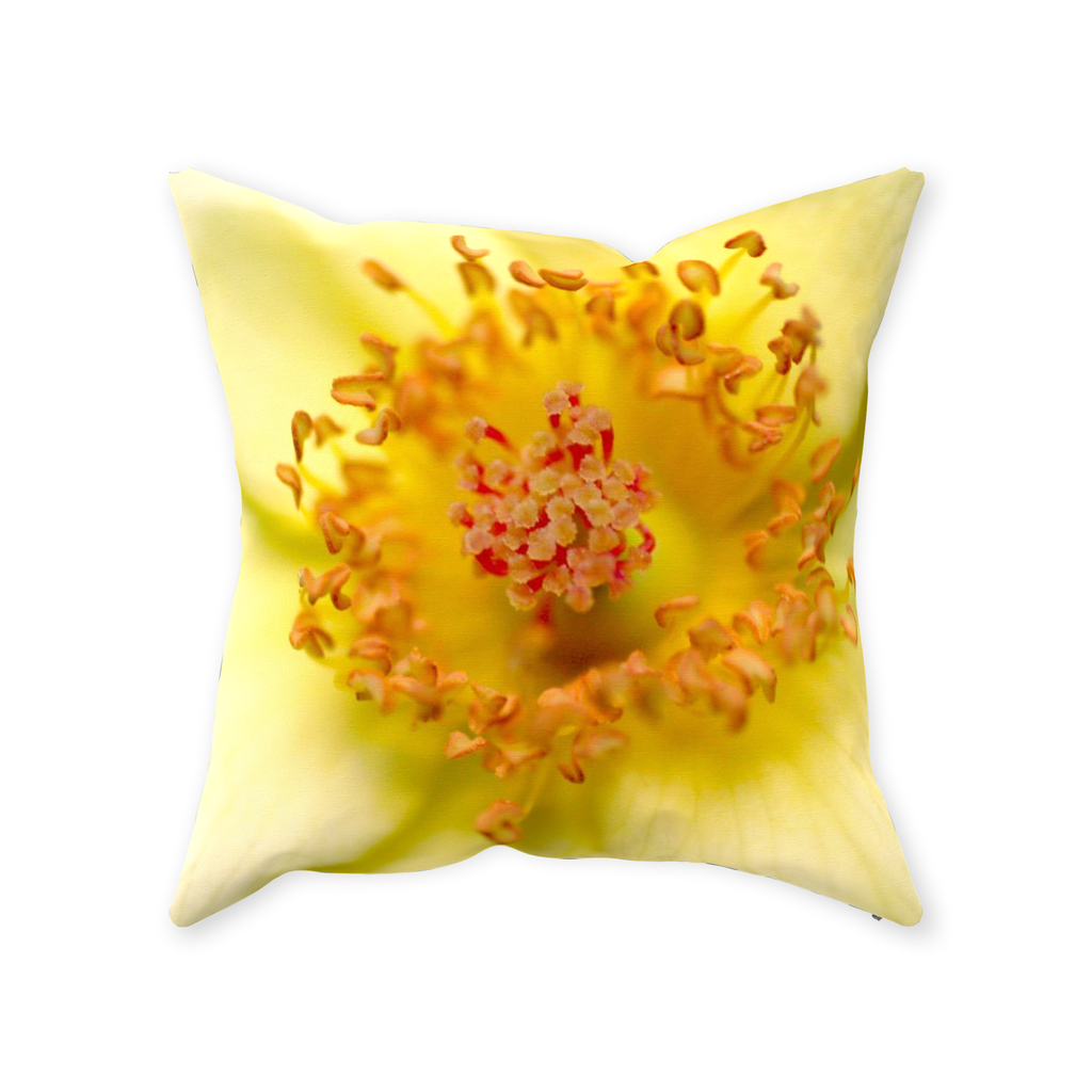 Throw Pillow - Yellow Rose