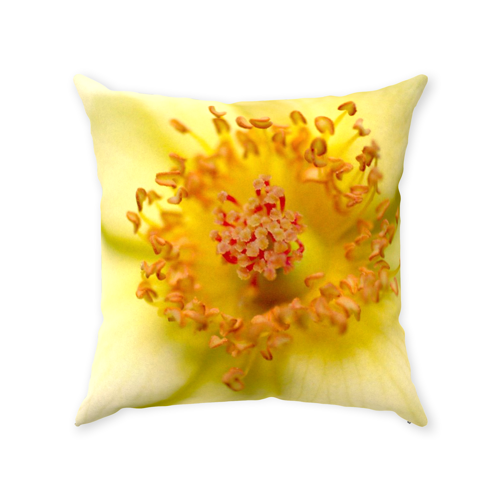 Throw Pillow - Yellow Rose