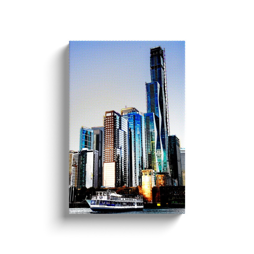 Canvas - Ready to Hang - Chicago Skyline from Lake Michigan - Photo Art by Anna Miller